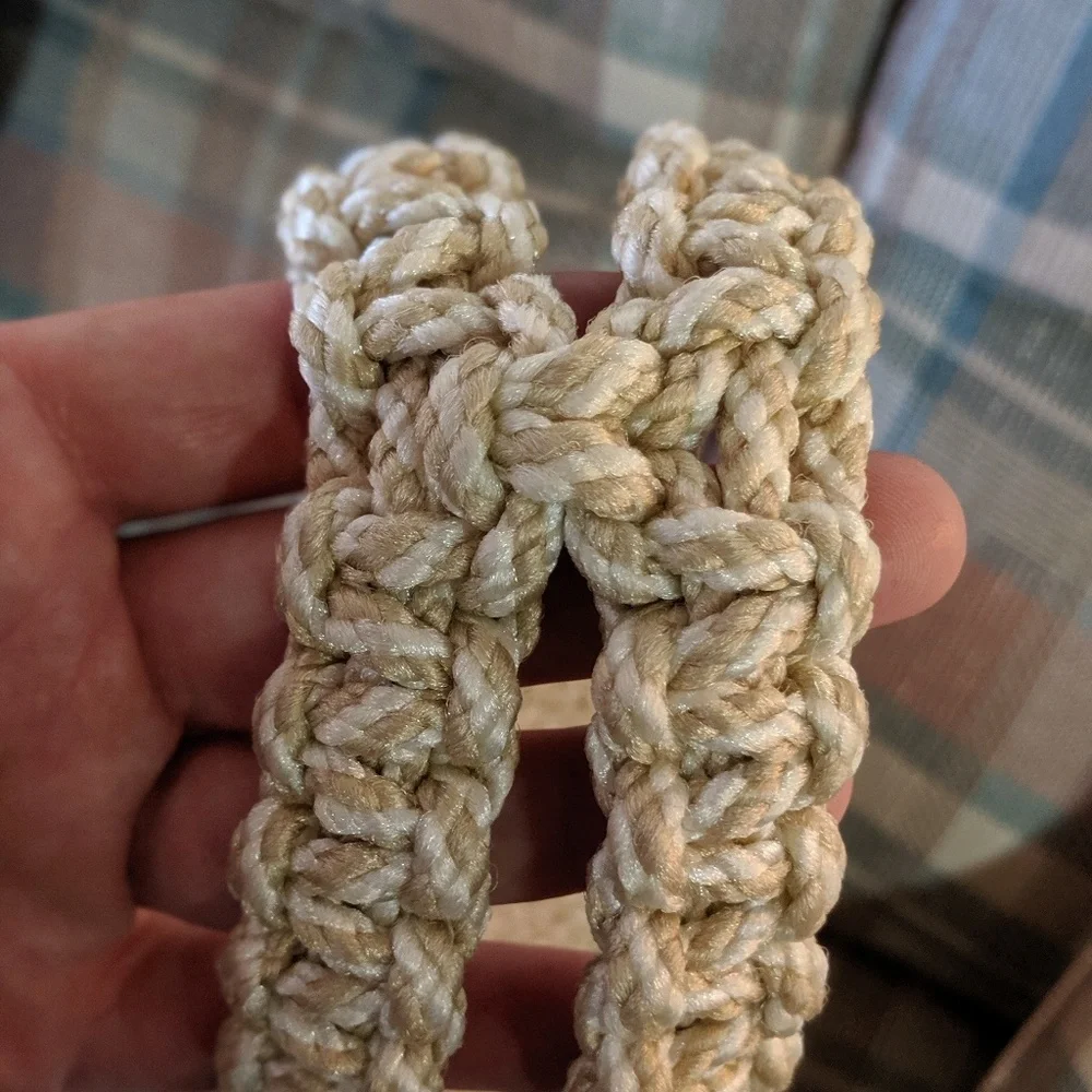 hand made macrame purse